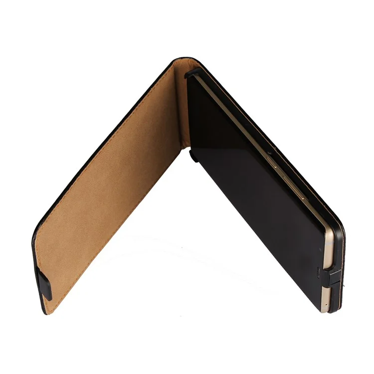 ICOVERCASE Vertical Flip Genuine Split Leather Case for Samsung Galaxy Note 8 SM-N950 - Black