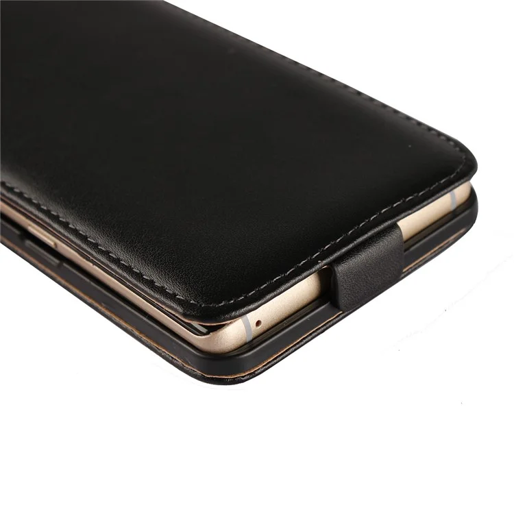 ICOVERCASE Vertical Flip Genuine Split Leather Case for Samsung Galaxy Note 8 SM-N950 - Black