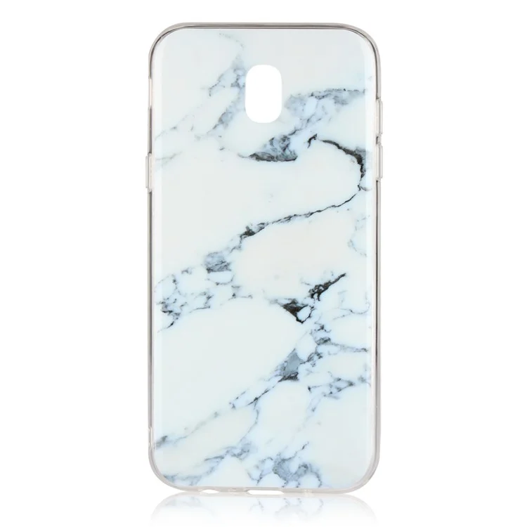 Marble Pattern TPU + PC Hybrid Phone Shell for Samsung Galaxy J5 Pro (2017) / J5 (2017) EU Version - White