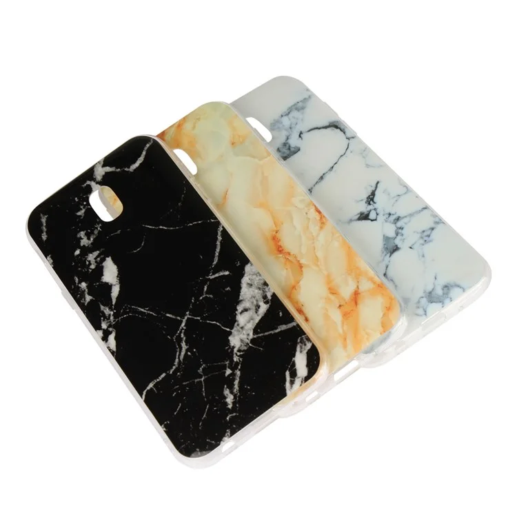 Marble Pattern TPU + PC Hybrid Phone Shell for Samsung Galaxy J5 Pro (2017) / J5 (2017) EU Version - White