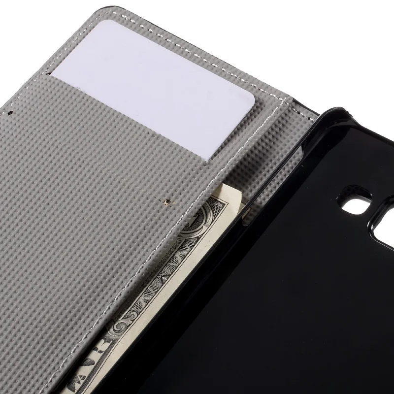 Wallet Leather Phone Case for Samsung Galaxy A3 SM-A310F (2016) - Sleeping Owl on the Branch