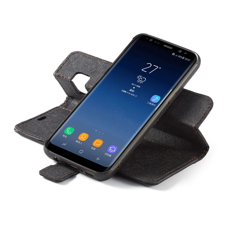 WF DIY Waterproof Paper TPU+PC Hybrid Mobile Phone Accessory Cover for Samsung Galaxy S8 G950 - Black