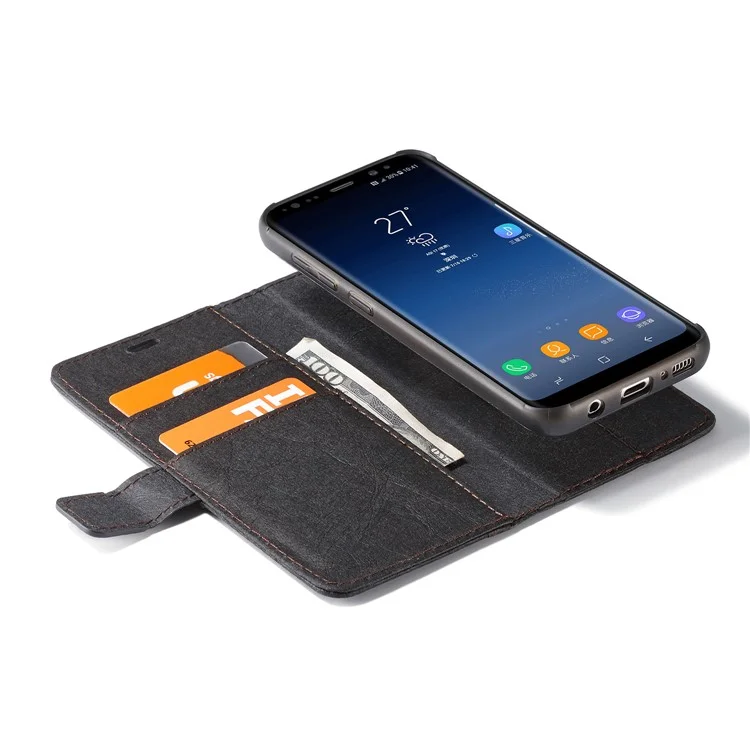 WF DIY Waterproof Paper TPU+PC Hybrid Mobile Phone Accessory Cover for Samsung Galaxy S8 G950 - Black