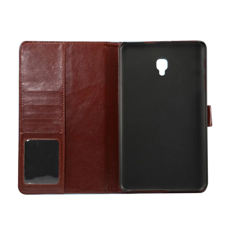 Jeans Cloth Leather Wallet Smart Cover for Samsung Galaxy Tab A 8.0 (2017) T380 T385 - Black Blue