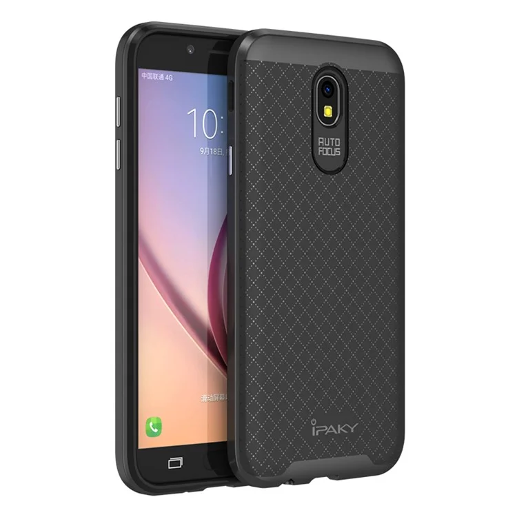 IPAKY 2-Piece PC Bumper Rim + TPU Hybrid Mobile Casing for Samsung Galaxy J5 (2017) / J5 Pro (2017) EU Version - Grey