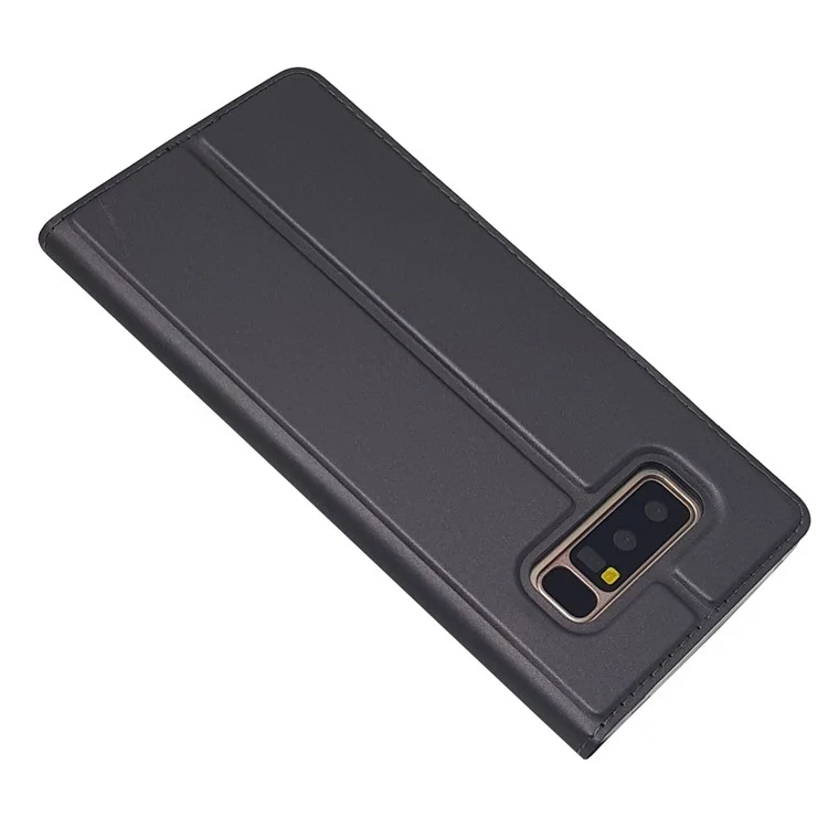 Magnetic Leather Card Holder Case for Samsung Galaxy Note 8 SM-N950 - Black