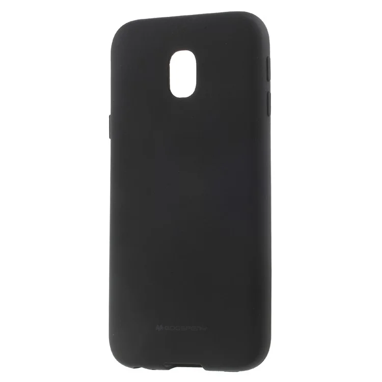 MERCURY GOOSPERY Matte TPU Anti-fingerprint Phone Case for Samsung Galaxy J3 Pro (2017) / J3 (2017) EU Version - Black