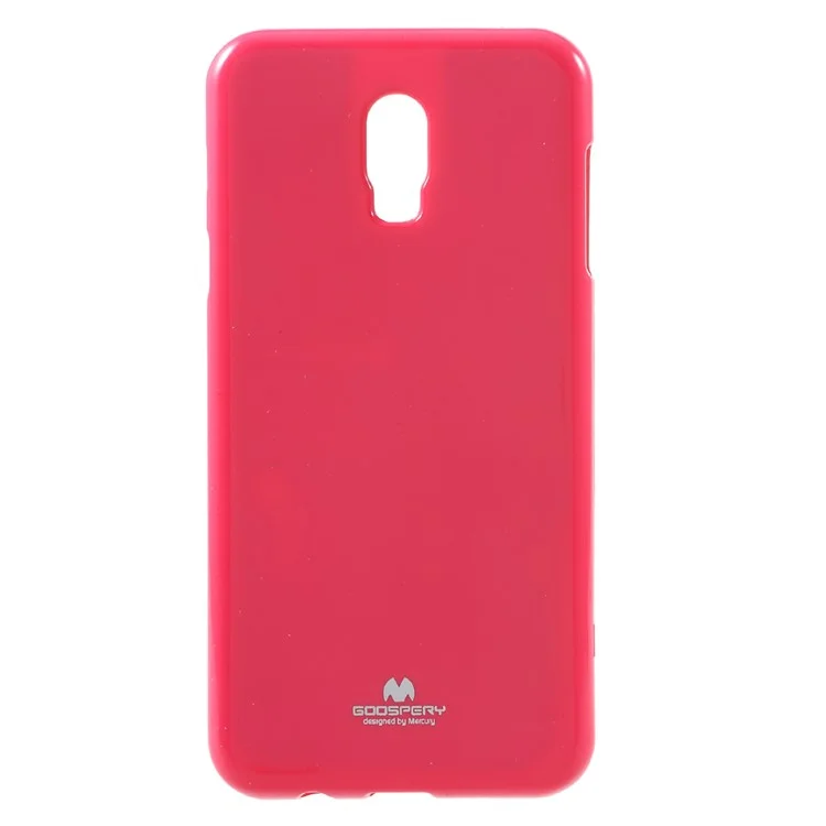 MERCURY GOOSPERY Flash Powder TPU Mobile Cover for Samsung Galaxy J7+ / C8 - Rose