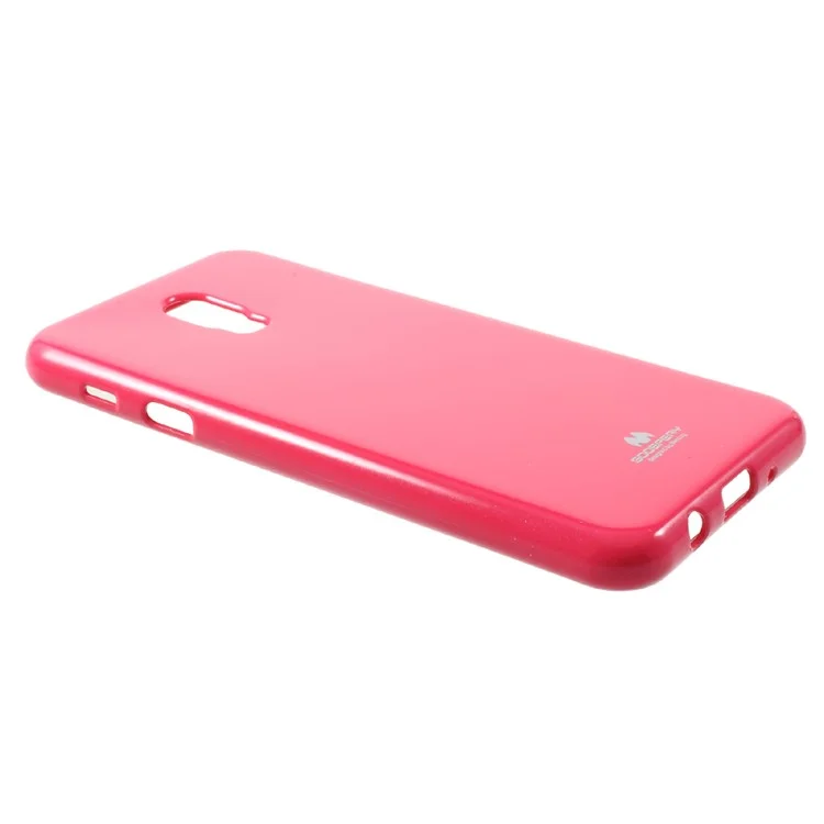 MERCURY GOOSPERY Flash Powder TPU Mobile Cover for Samsung Galaxy J7+ / C8 - Rose