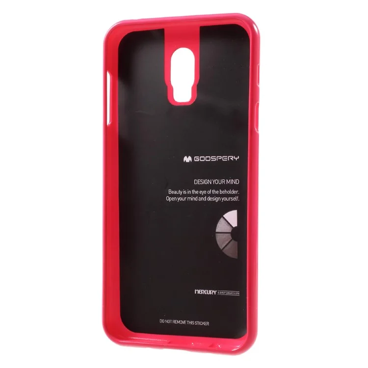 MERCURY GOOSPERY Flash Powder TPU Mobile Cover for Samsung Galaxy J7+ / C8 - Rose