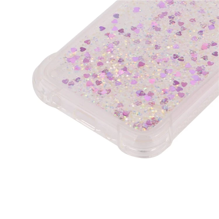 Dynamic Liquid Glitter Sequins Shockproof TPU Phone Case for Samsung Galaxy J5 (2017) EU Version/J5 Pro (2017) - Rose