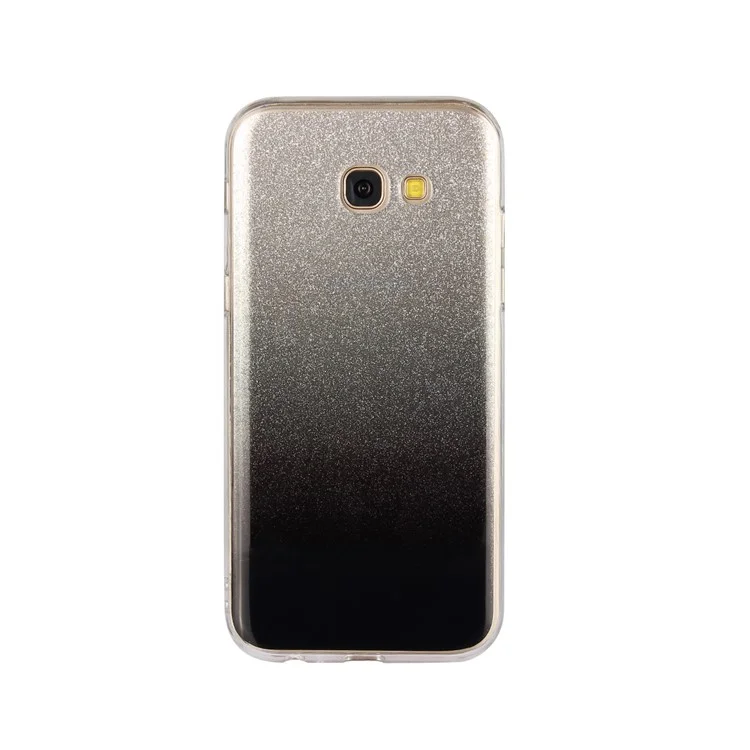 Gradient Color Glittery Powder PC TPU Hybrid Case for Samsung Galaxy A5 (2017) - Black
