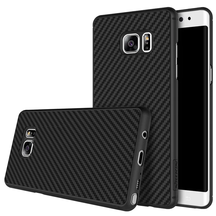 NILLKIN Synthetic Fiber Hard Back Case for Samsung Galaxy Note Fan Edition - Black