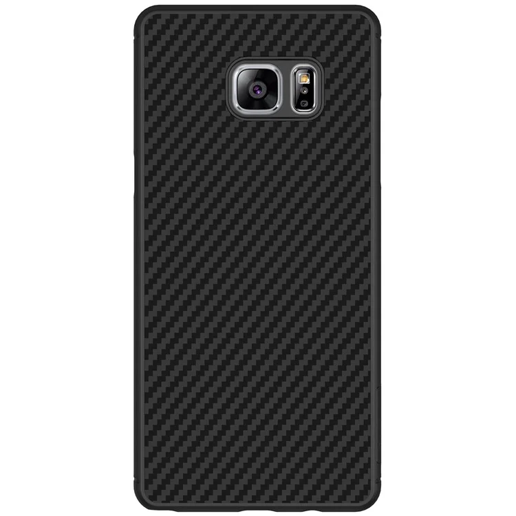 NILLKIN Synthetic Fiber Hard Back Case for Samsung Galaxy Note Fan Edition - Black