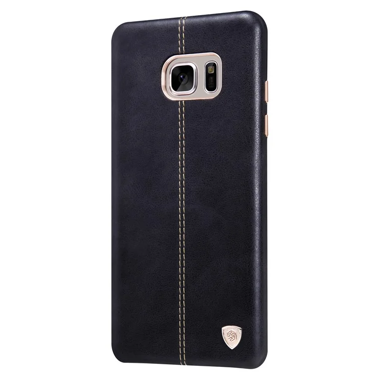 NILLKIN Englon Series Leather Coated Hard Plastic Case for Samsung Galaxy Note Fan Edition N935 - Black