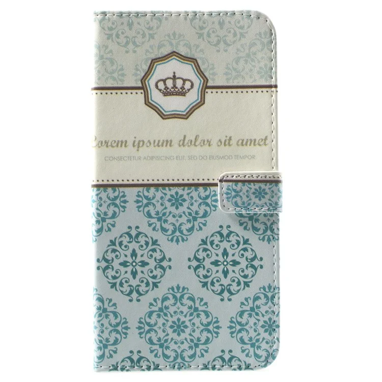 Pattern Printing Wallet Leather Magnetic Case for Samsung Galaxy A8+ (2018) - Damask Flower