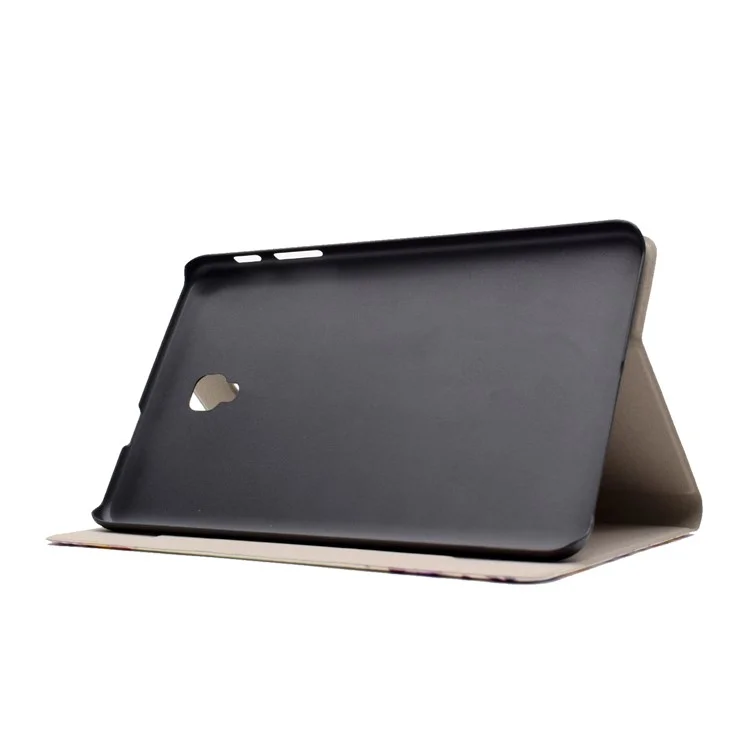 Fragrant Leather Card Holder Smart Case for Samsung Galaxy Tab A 8.0 (2017) T385/T380 - Crayon Circled Heart