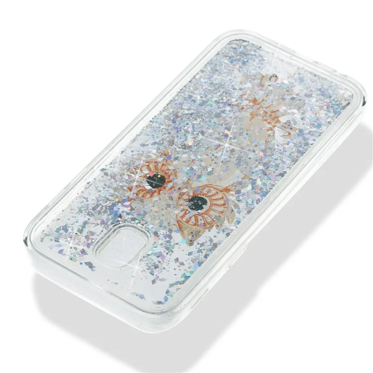 3D Dynamic Quicksand Liquid TPU Shell Cover for Samsung Galaxy J5 (2017) EU Version / J5 Pro (2017) - Owl