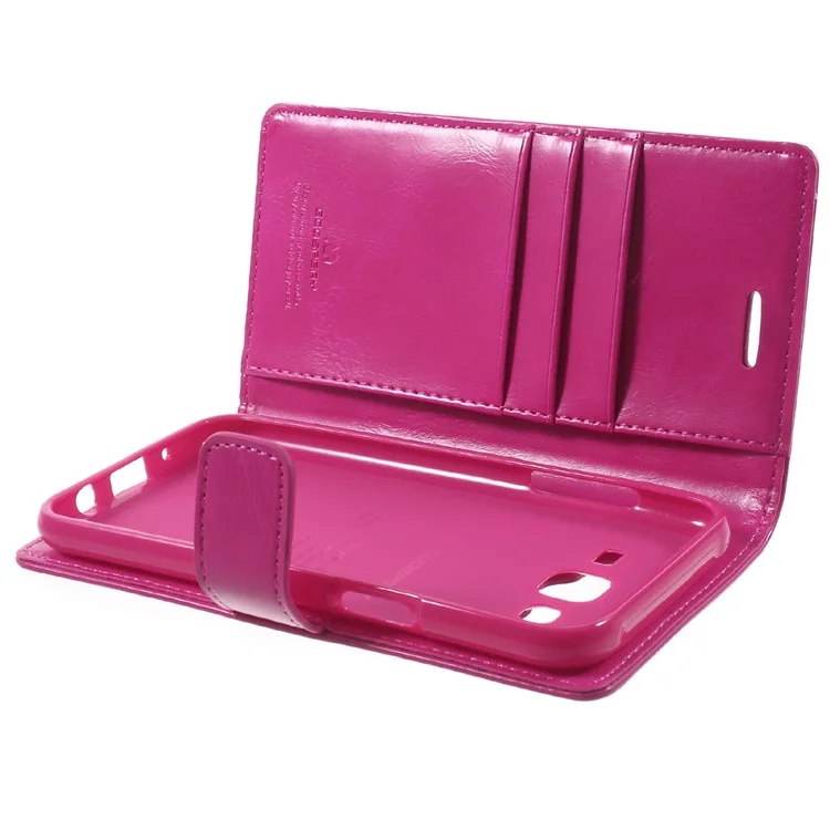 MERCURY GOOSPERY Leather Flip Case for Samsung Galaxy J5 SM-J500F - Rose