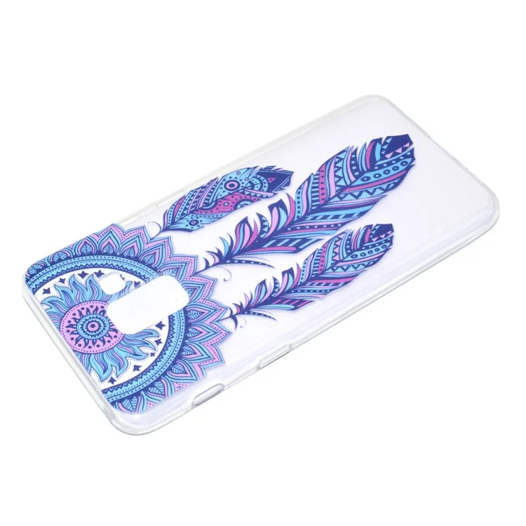 Ultra Thin Pattern Printing Soft TPU Case for Samsung Galaxy A8 (2018) - Dream Catcher