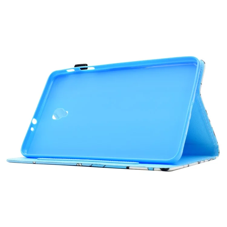 Patterned Leather Card Slots Tablet Cover for Samsung Galaxy Tab A 8.0 (2017) T385/T380 - Colorful Butterflies