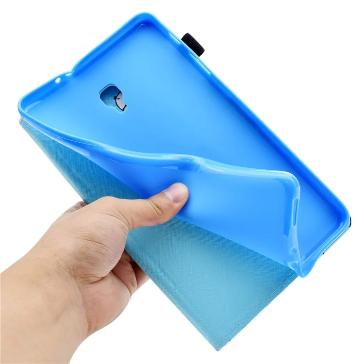 Patterned Leather Card Slots Tablet Cover for Samsung Galaxy Tab A 8.0 (2017) T385/T380 - Colorful Butterflies