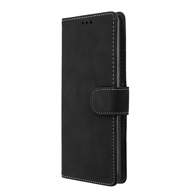Matte Surface Wallet Leather Stand Case for Samsung Galaxy Note 8 SM-N950 - Black