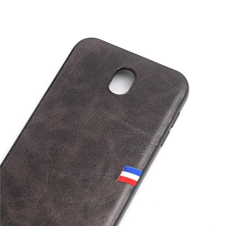 Vintage Crazy Horse PU Leather Coated TPU Case for Samsung Galaxy J5 (2017) EU Version/J5 Pro (2017) - Black