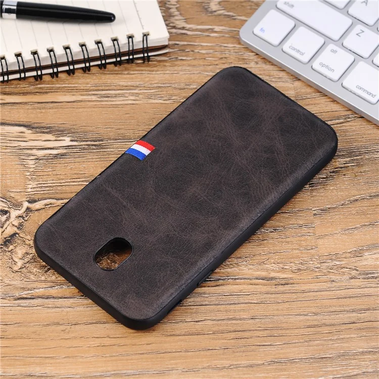 Vintage Crazy Horse PU Leather Coated TPU Case for Samsung Galaxy J5 (2017) EU Version/J5 Pro (2017) - Black