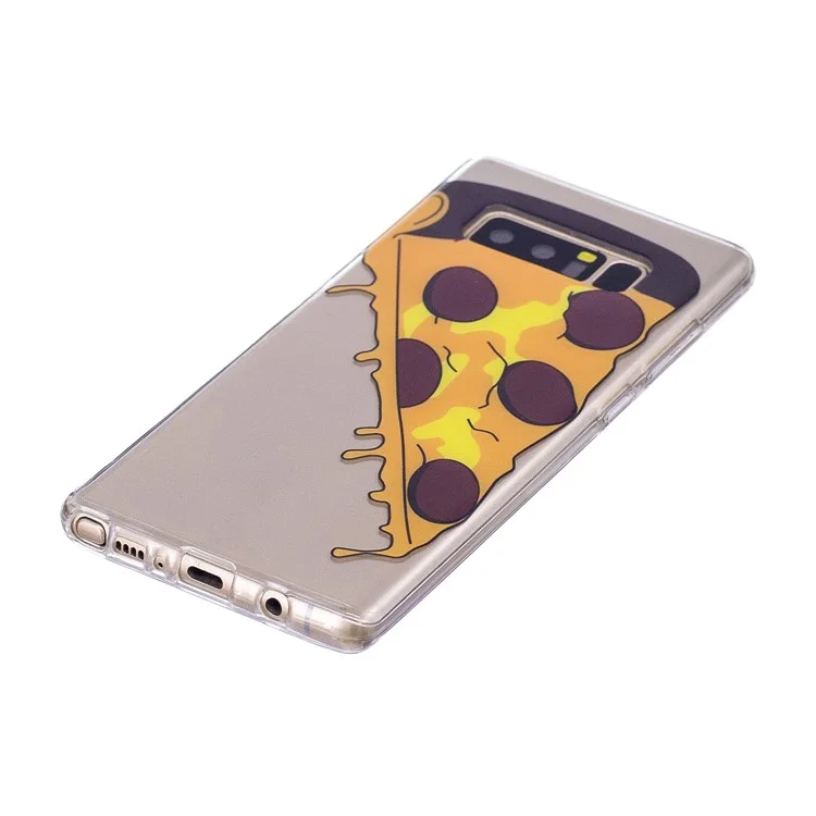 Pattern Printing IMD TPU Gel Cover for Samsung Galaxy Note 8 N950 - Pizza