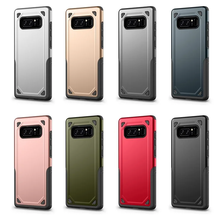 Hybrid PC + TPU Armor Rugged Case for Samsung Galaxy Note 8 N950 - Silver