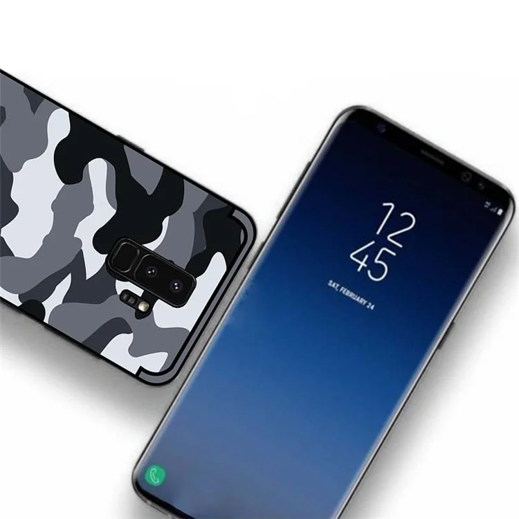NXE Camouflage Series TPU + PC Hybrid Back Case with Expanding Mount for Samsung Galaxy S9+ G965 - Grey