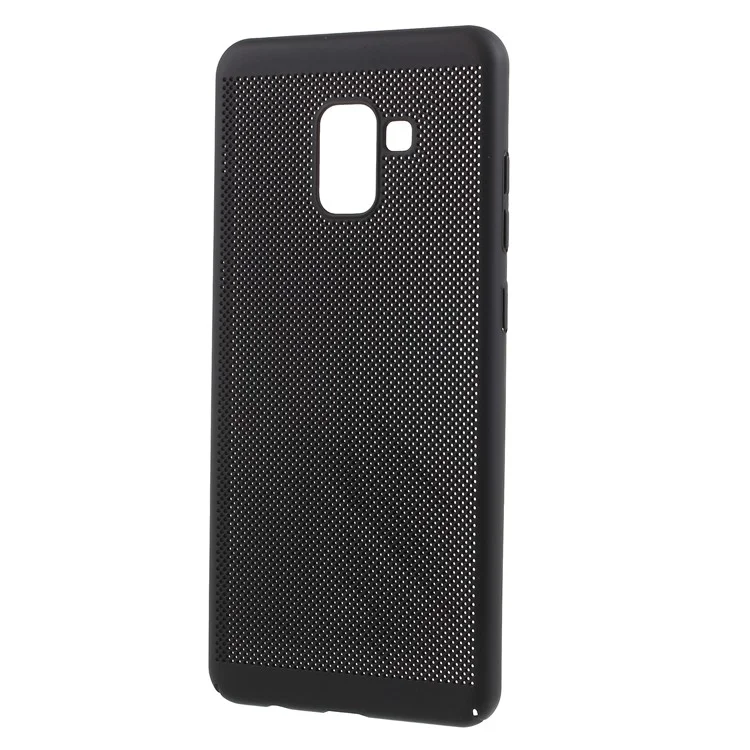 Hollow Mesh Heat Dissipation PC Back Case for Samsung Galaxy A8 (2018) - Black