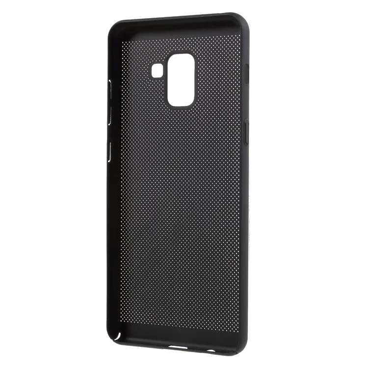 Hollow Mesh Heat Dissipation PC Back Case for Samsung Galaxy A8 (2018) - Black