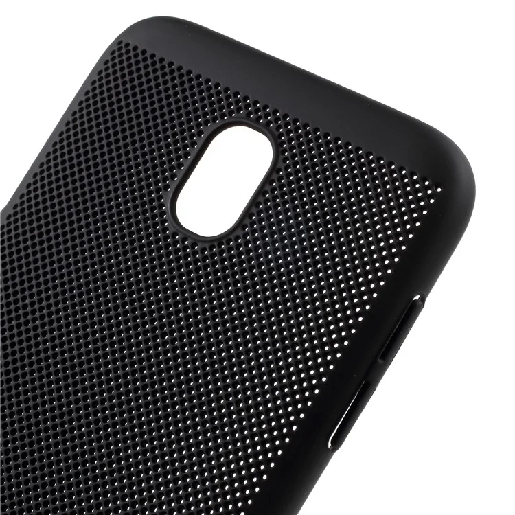 Hollow Mesh Hard Plastic Case for Samsung Galaxy J7 Pro (2017) / J7 (2017) EU Version - Black