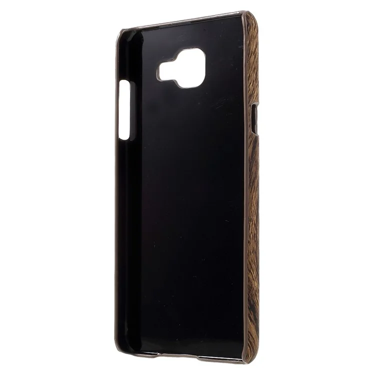 Wood PU Leather Skin Hard Case for Samsung Galaxy A5 SM-A510F (2016)