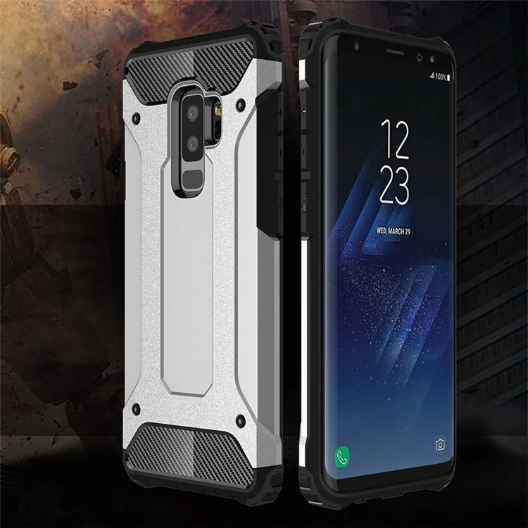 Armor Guard Plastic + TPU Hybrid Case for Samsung Galaxy S9+ G965 - White