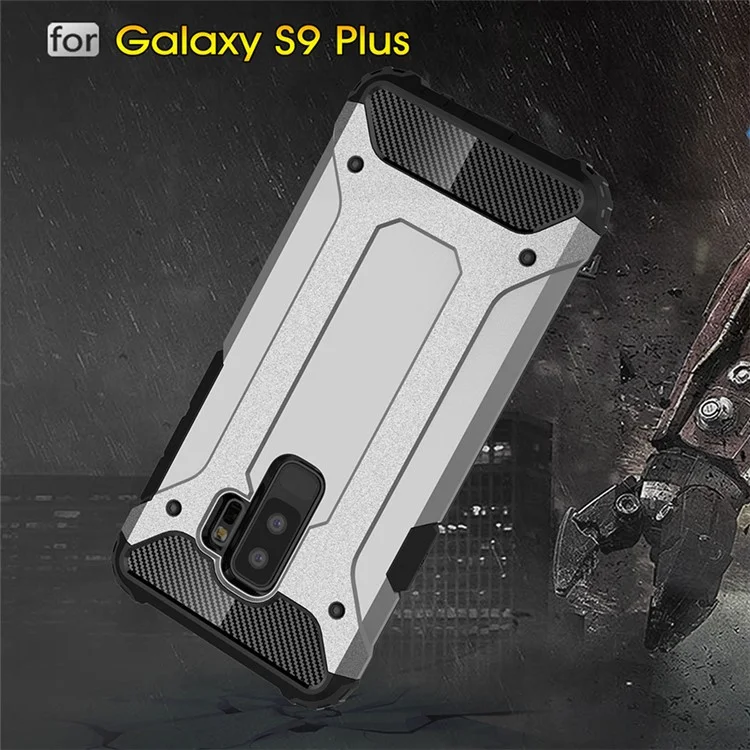 Armor Guard Plastic + TPU Hybrid Case for Samsung Galaxy S9+ G965 - White