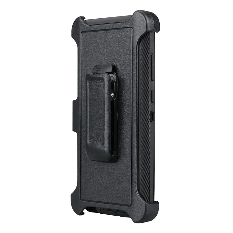 Rugged Hybrid PC TPU Holster Kickstand Case for Samsung Galaxy Note 8 N950 - Black