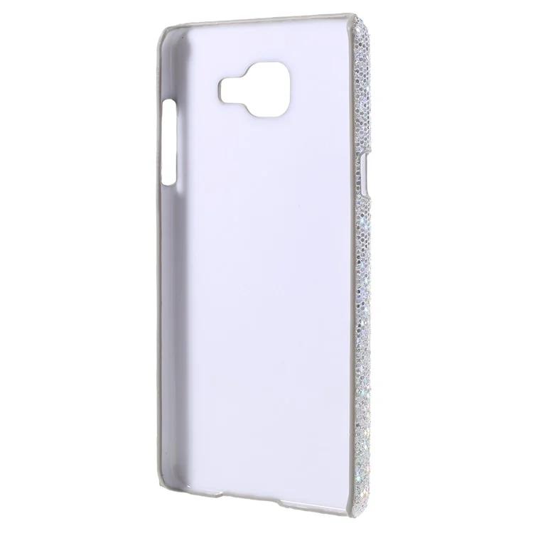 Glitter Sequins Leather Skin Hard Case for Samsung Galaxy A5 SM-A510F (2016) - Silver