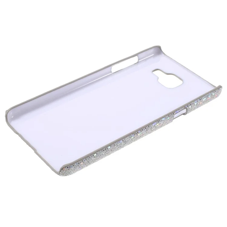 Glitter Sequins Leather Skin Hard Case for Samsung Galaxy A5 SM-A510F (2016) - Silver
