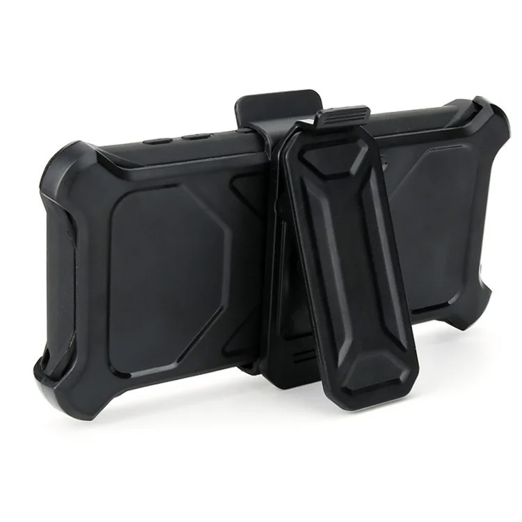 Carbon Fiber Texture PC + TPU Kickstand Belt Clip Mobile Case for Samsung Galaxy Note 8 N950 - Black