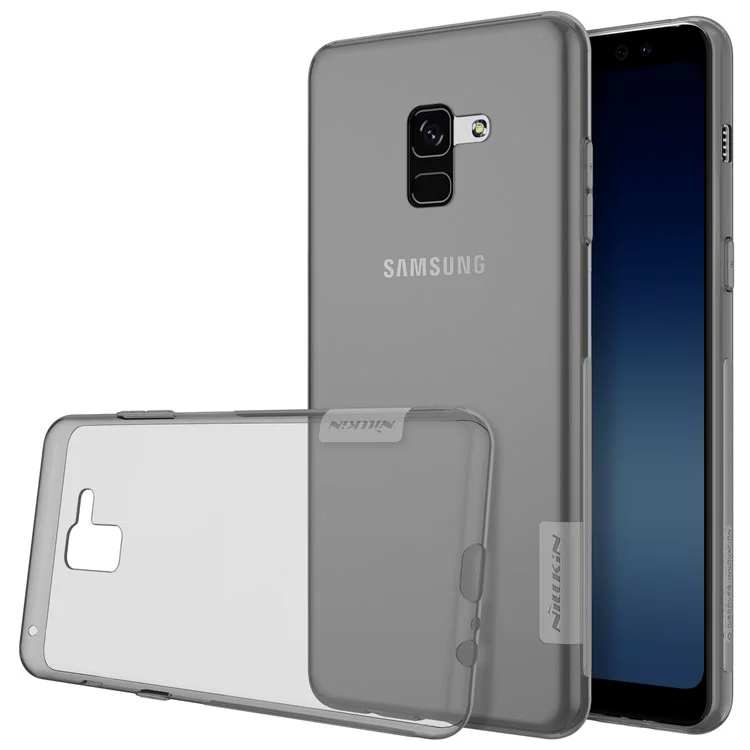 NILLKIN Nature Soft TPU Back Cover Case for Samsung Galaxy A8+ (2018) - Grey