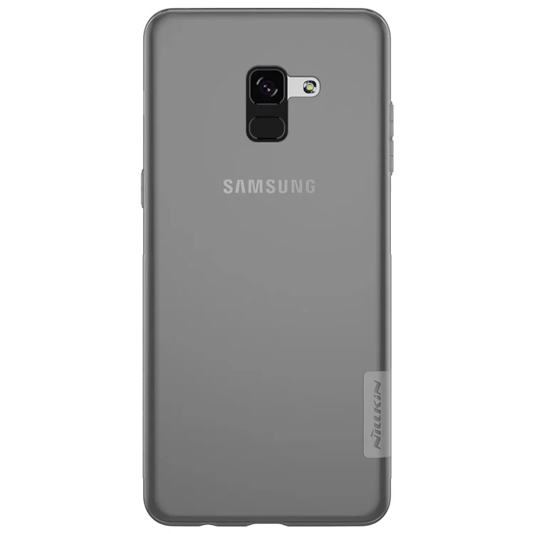 NILLKIN Nature Soft TPU Back Cover Case for Samsung Galaxy A8+ (2018) - Grey