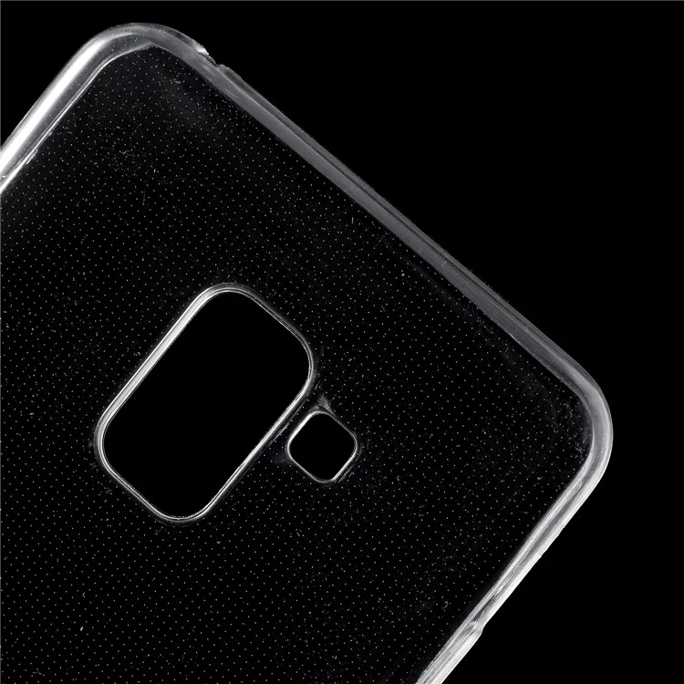 Crystal Clear TPU Cell Phone Case Cover for Samsung Galaxy A8+ (2018) - Transparent