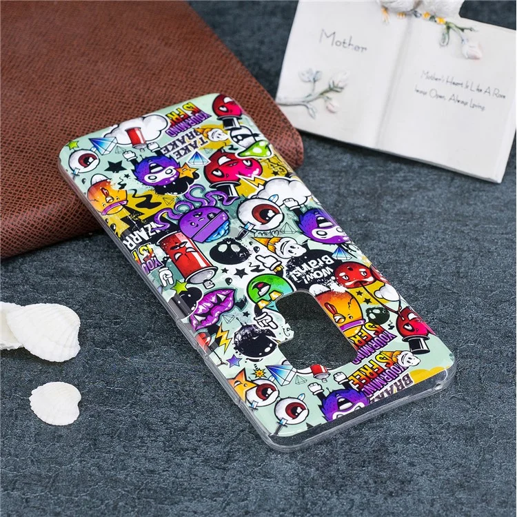 Patterned Noctilucent IMD Soft TPU Gel Mobile Cover Shell for Samsung Galaxy S9+ G965 - Sundry Patterns