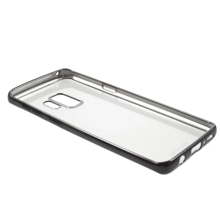 G-CASE Shiny Series Plating TPU Phone Cover for Samsung Galaxy S9 - Black