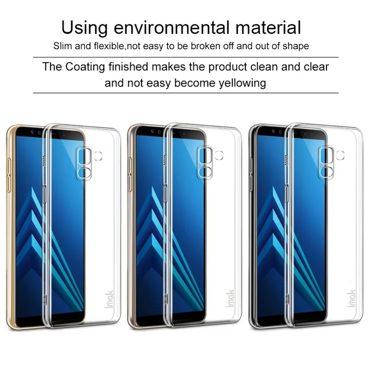 IMAK Crystal Case II Pro for Samsung Galaxy A8 (2018) Scratch-resistant Clear PC Case
