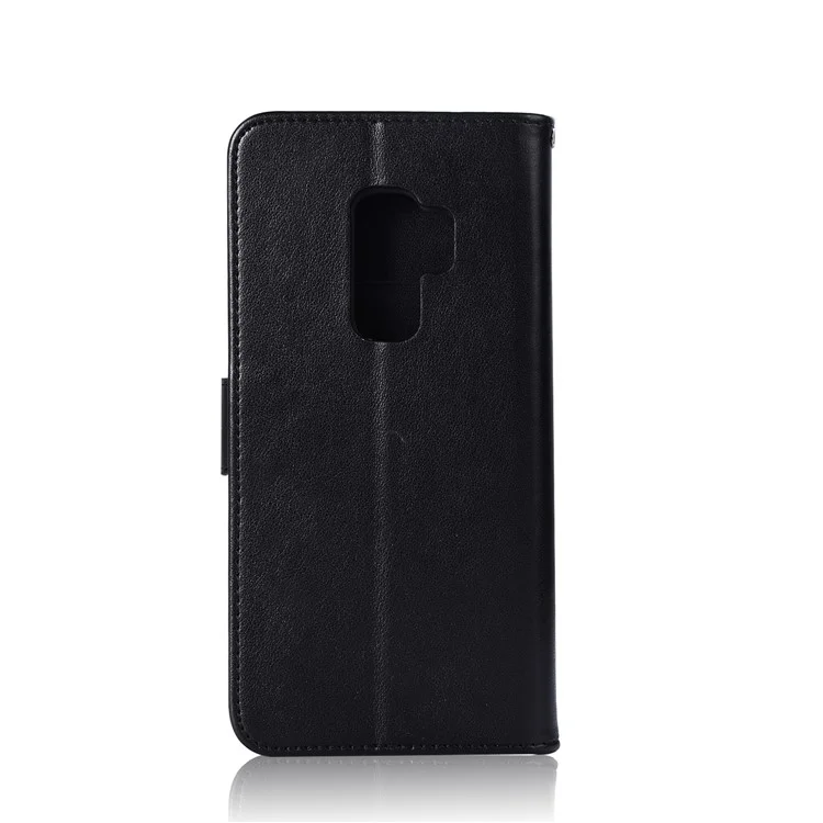 Imprint Dream Catcher Owl Magnetic Wallet PU Leather Stand Cover for Samsung Galaxy S9+ G965 - Black