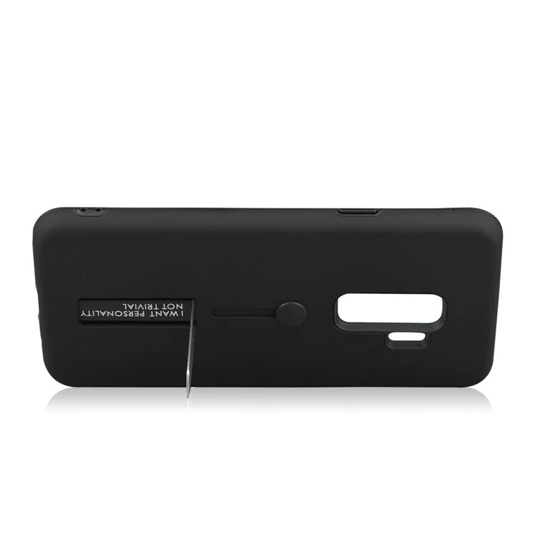 ANGIBABE Matte TPU + PC Hybrid Case with Kickstand for Samsung Galaxy S9+ G965 - Black